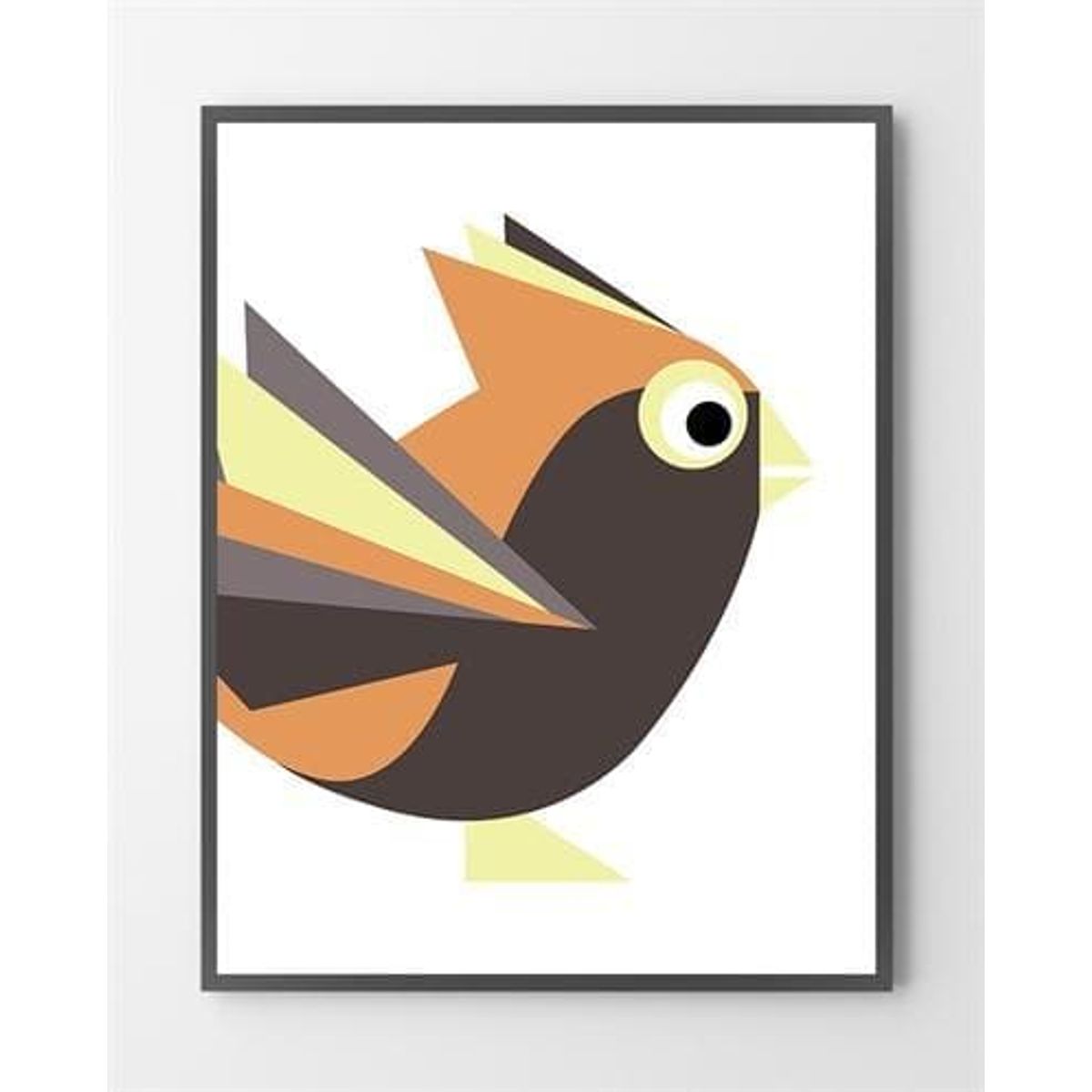 Grafiske plakater - Brown Birdy - 30x40 cm.