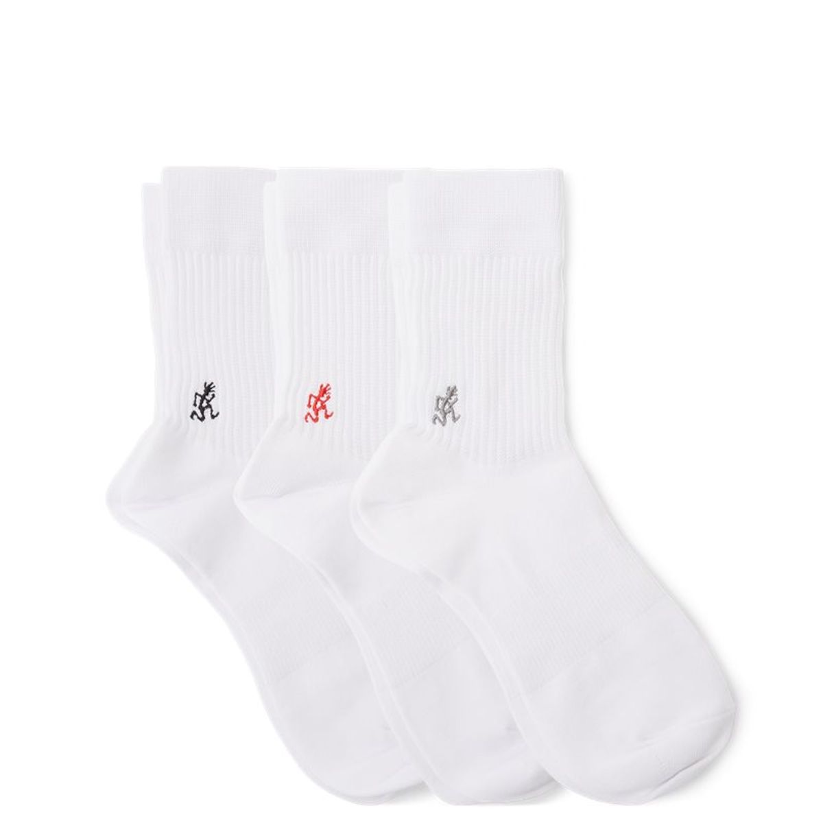 Gramicci 3-pack Basic Crew Socks White