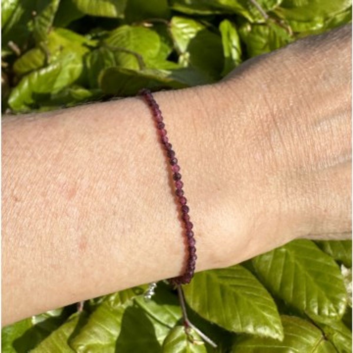 Granat armbånd 2 mm - Krystal Armbånd - GodKarmaShop