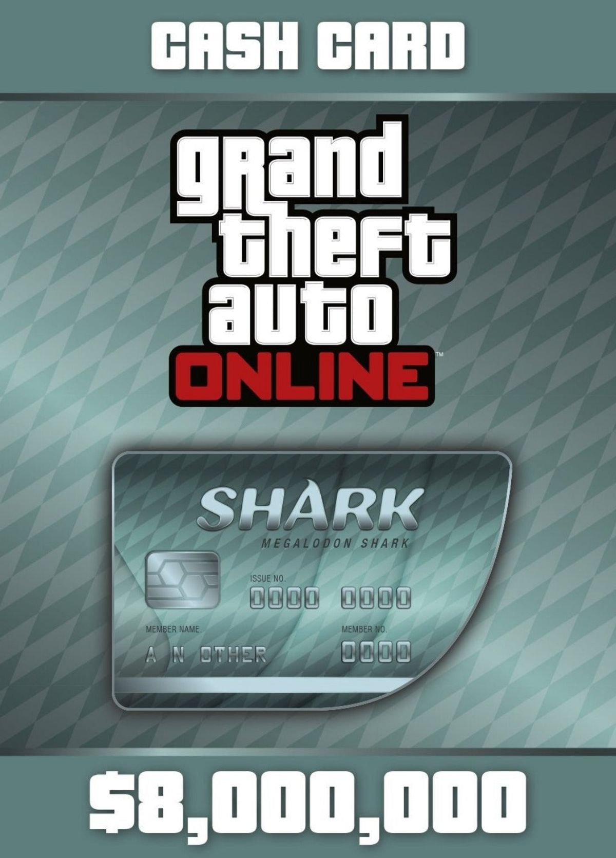 Grand Theft Auto Online - $8,000,000 Megalodon Shark Cash Card PC - CD Key - EZGame.dk