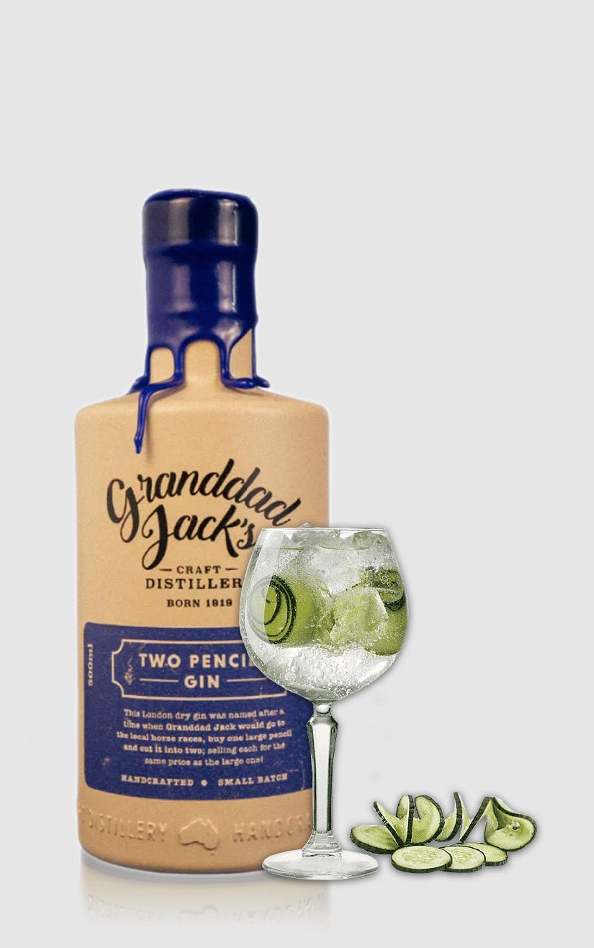 Granddad Jacks Two Pencils Dry Gin 75cl