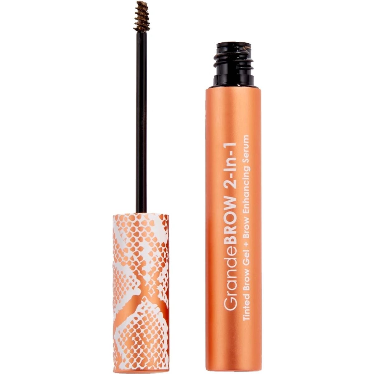 Grande Cosmetics BROW 2-In-1 Tinted Brow Gel + Brow Enhancing Serum 3,5 ml - Dark