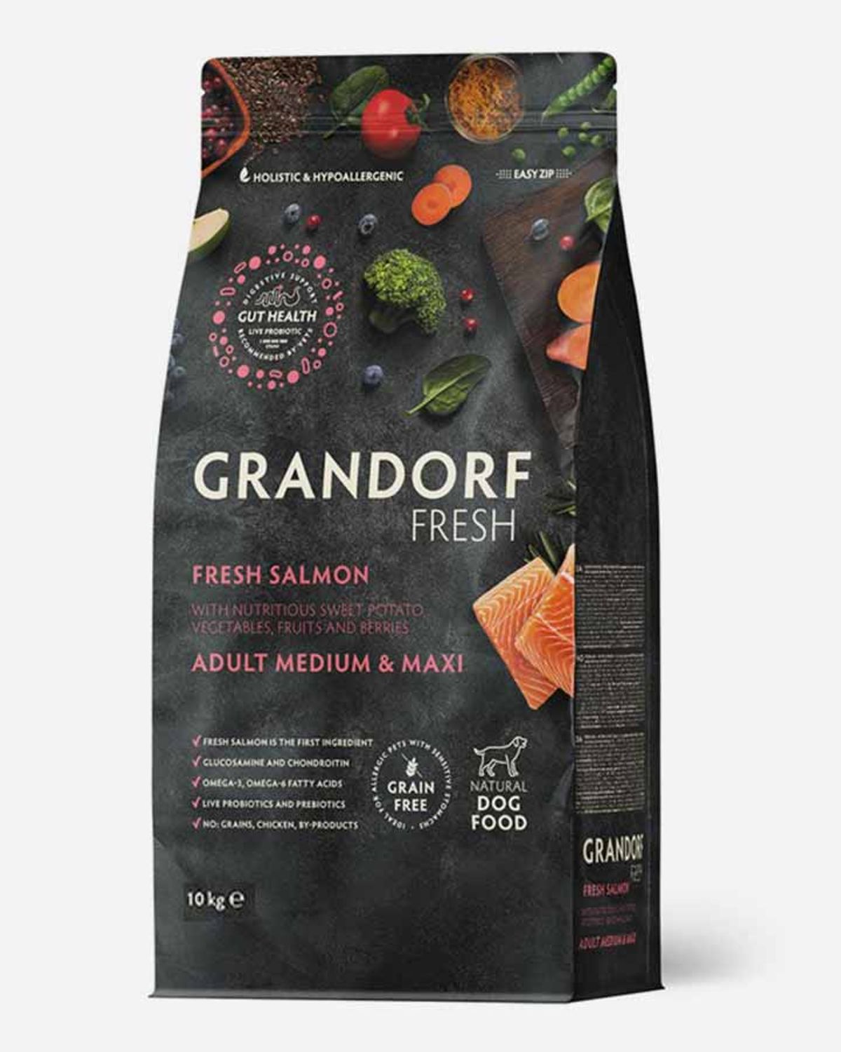 Grandorf Fresh Adult - Frisk Laks og Kornfri - 10kg