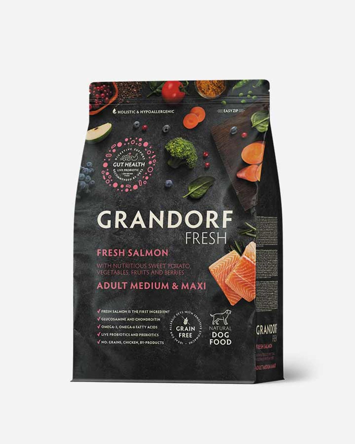 Grandorf Fresh Adult - Frisk Laks og Kornfri - 3kg