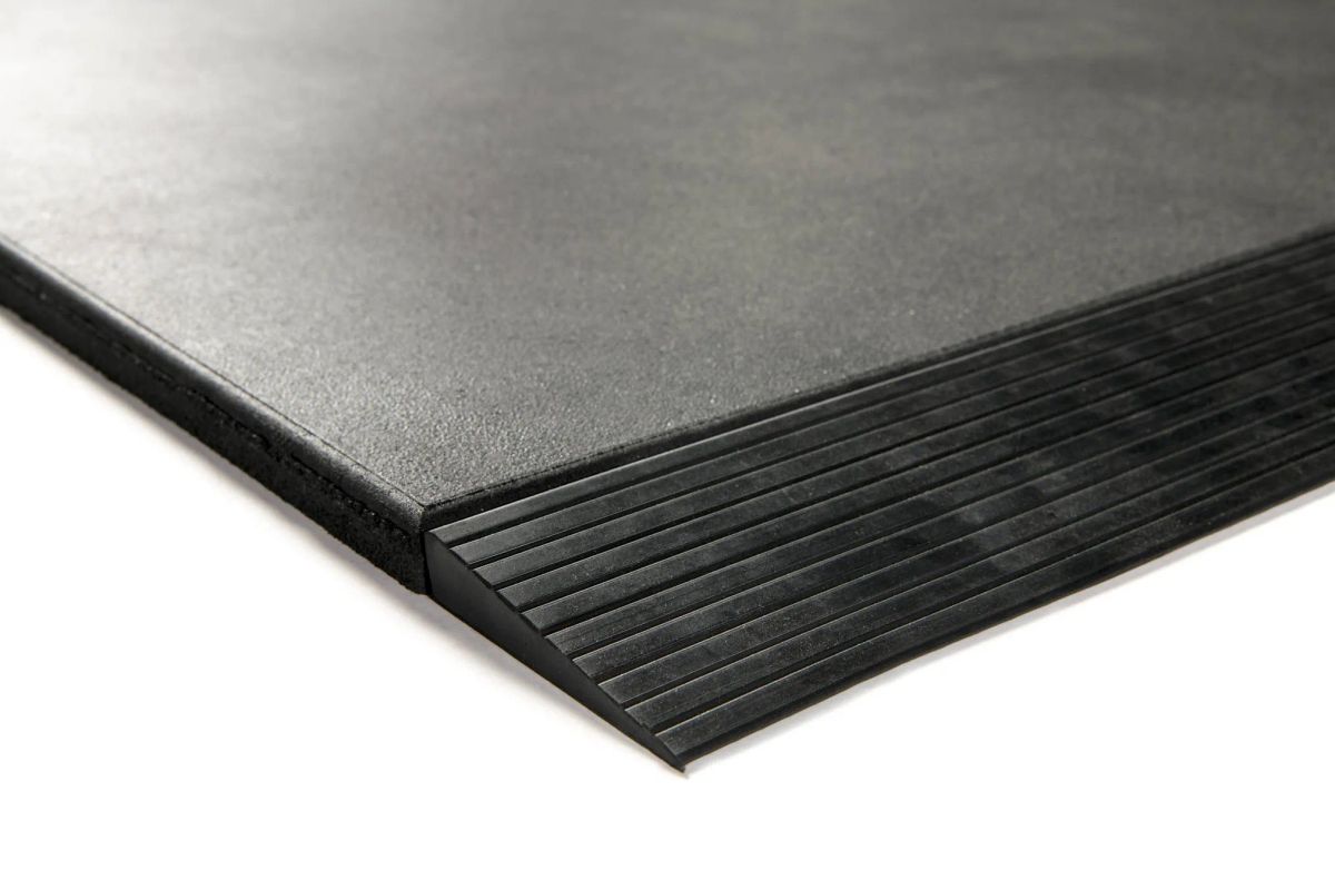 Granuflex Rampe Til Gummiflise 1000 x 100 x 20 mm Black