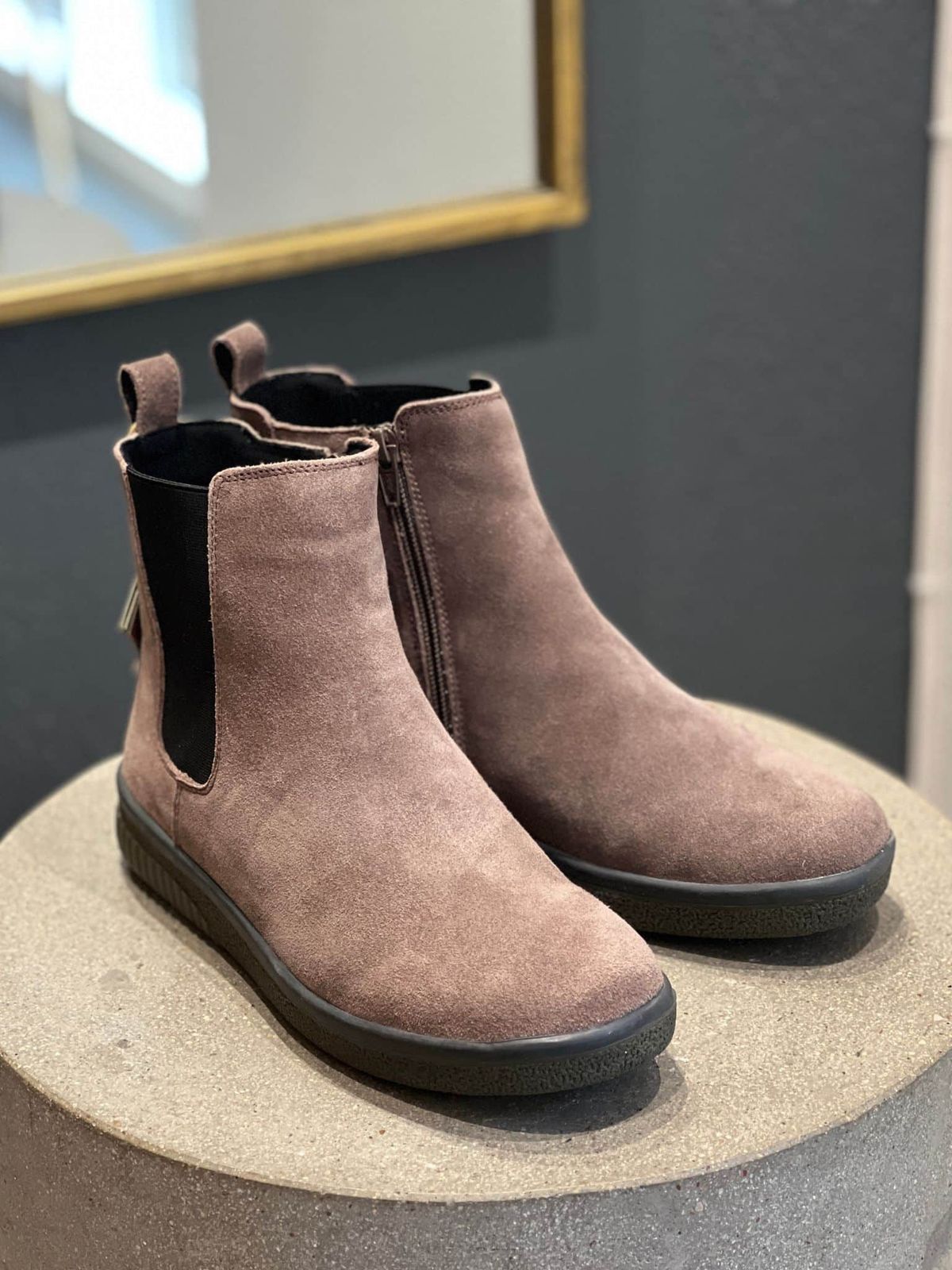 Green Comfort, Active Chelsea Boot - Taupe 36