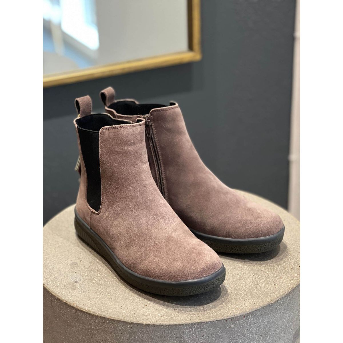 Green Comfort, Active Chelsea Boot - Taupe 41