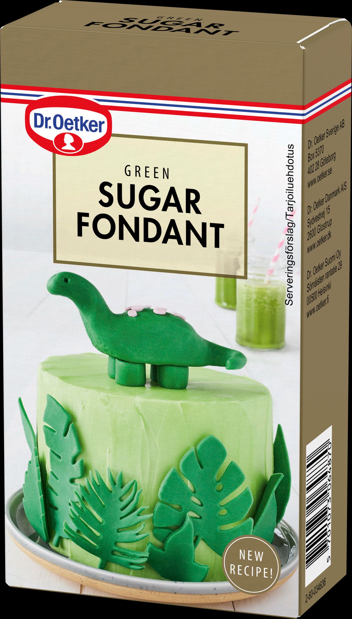 Green Sugar Fondant 250 g - Dr. Oetker