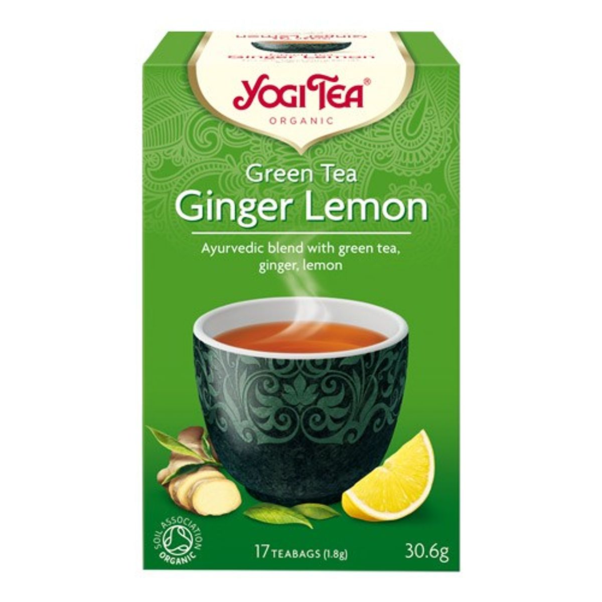 Green Tea Ginger Lemon Økologisk - 17 breve - Yogi