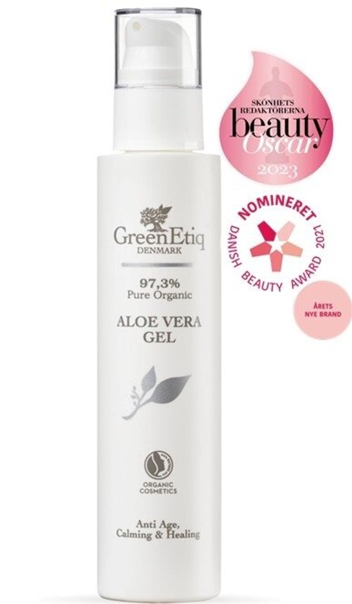 GreenEtiq Økologisk AloeVera Gel Pure Organic. - 200 ml.