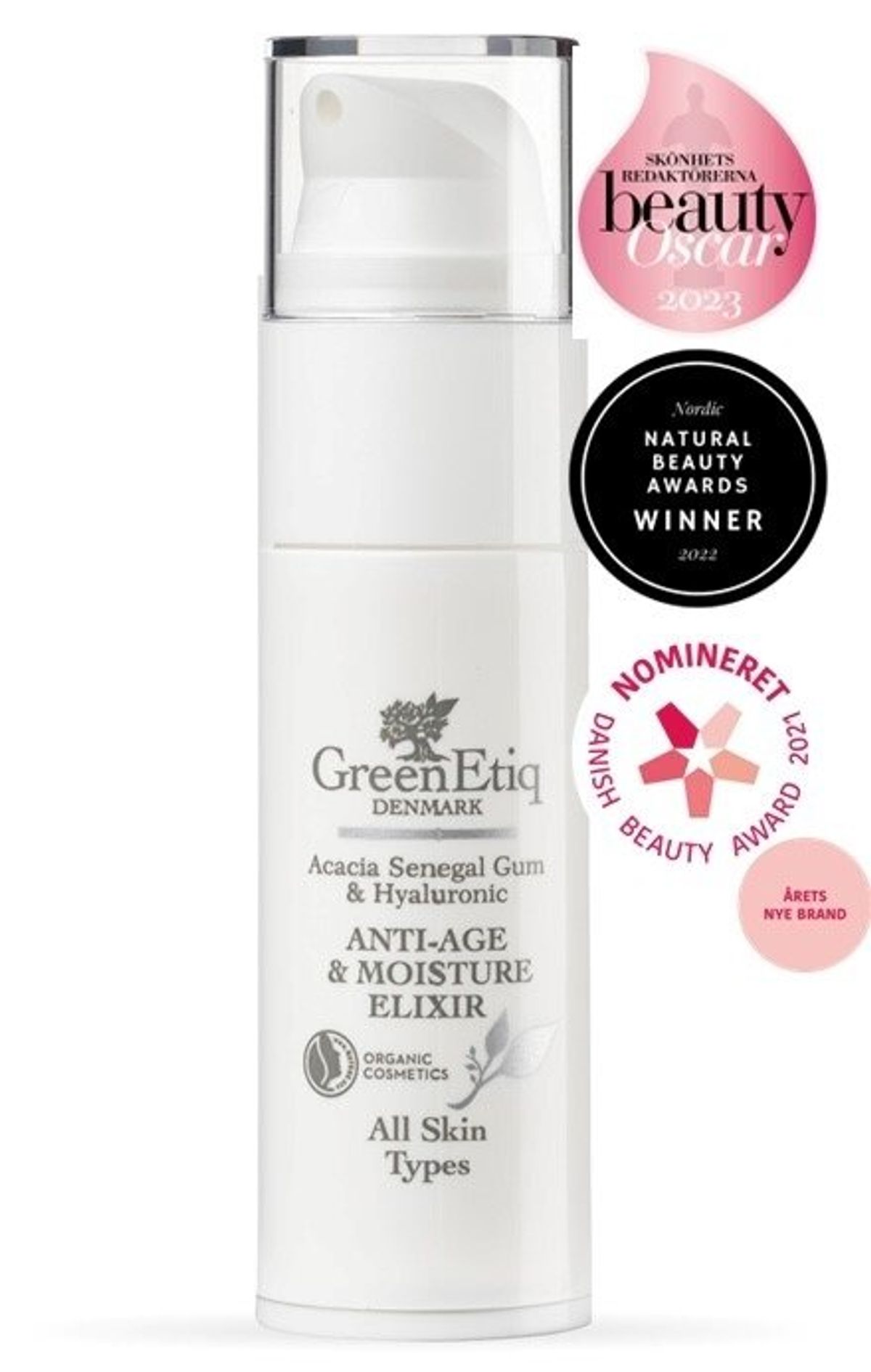 GreenEtiq Økologisk AntiAge & Moisture Elixir. - 30 ml.