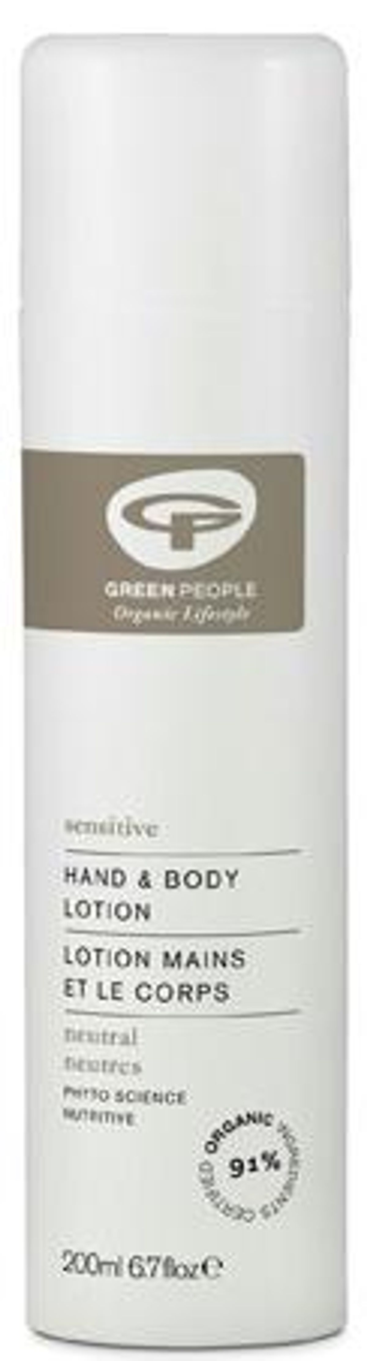 Greenpeople Hand & bodylotion No Scent u.duft, 150ml.