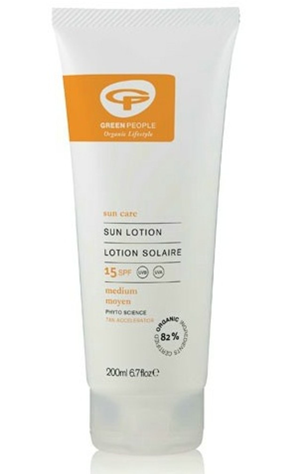 Greenpeople Sun lotion SPF 15, 200ml.