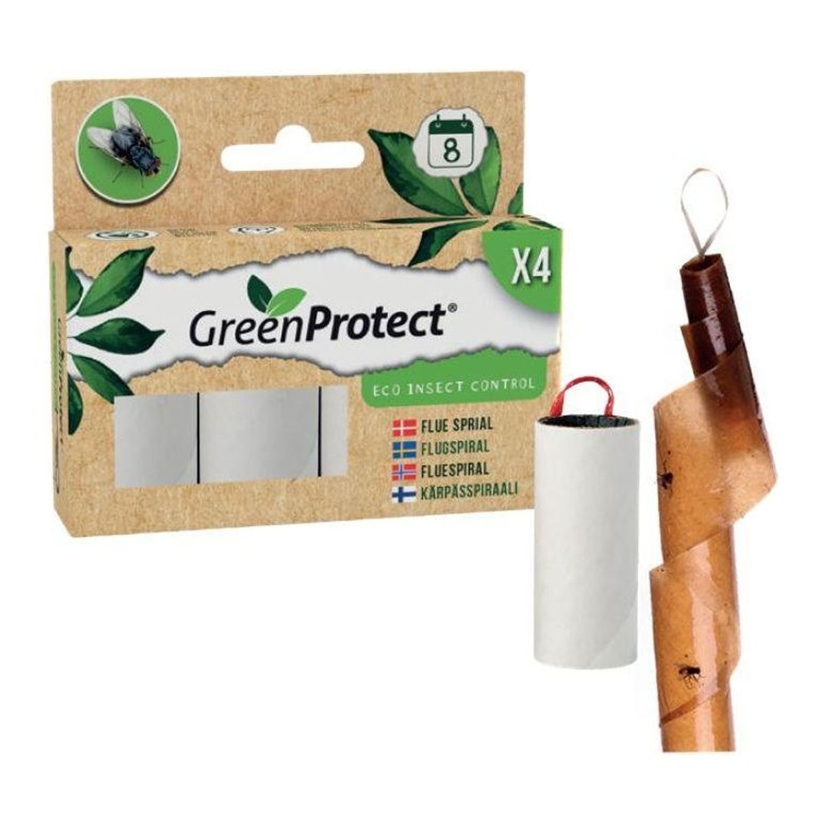 GreenProtect Fluespiral 4 stk The Green Way