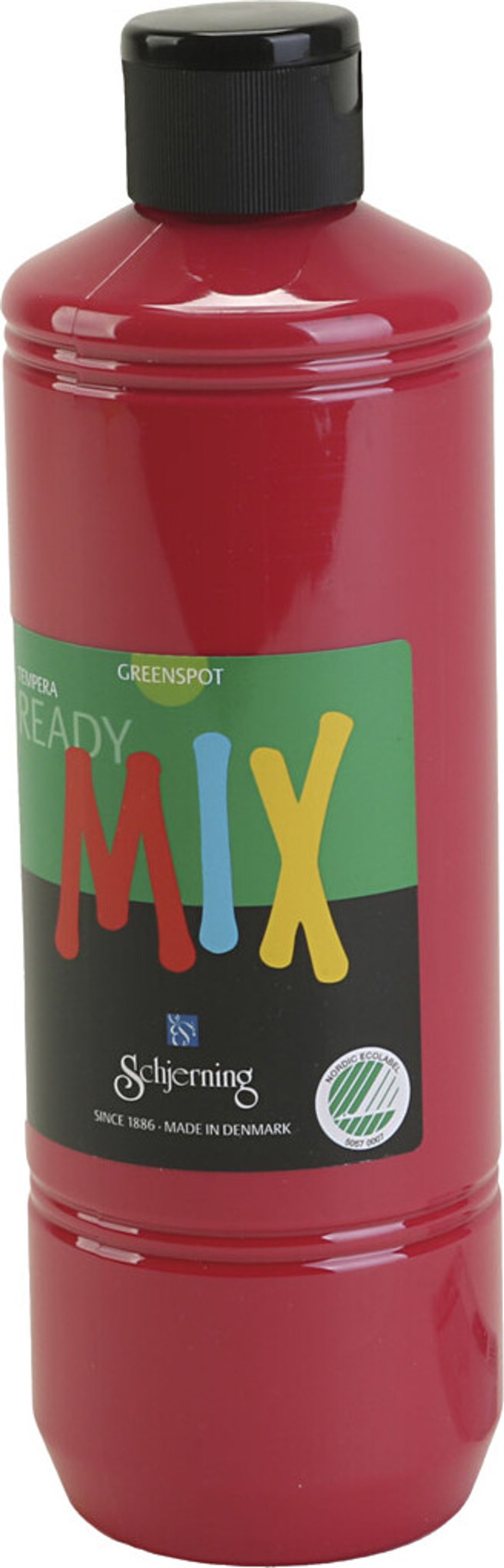 Greenspot Ready Mix - Tempera Maling - Mat - Primær Rød - 500 Ml