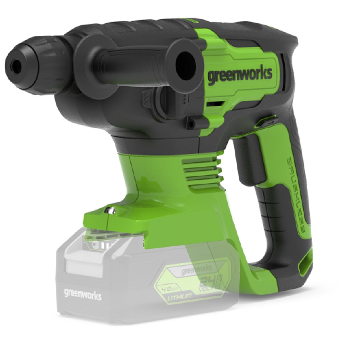 Greenworks DS2 bore/mejselhammer - 24V u. batteri