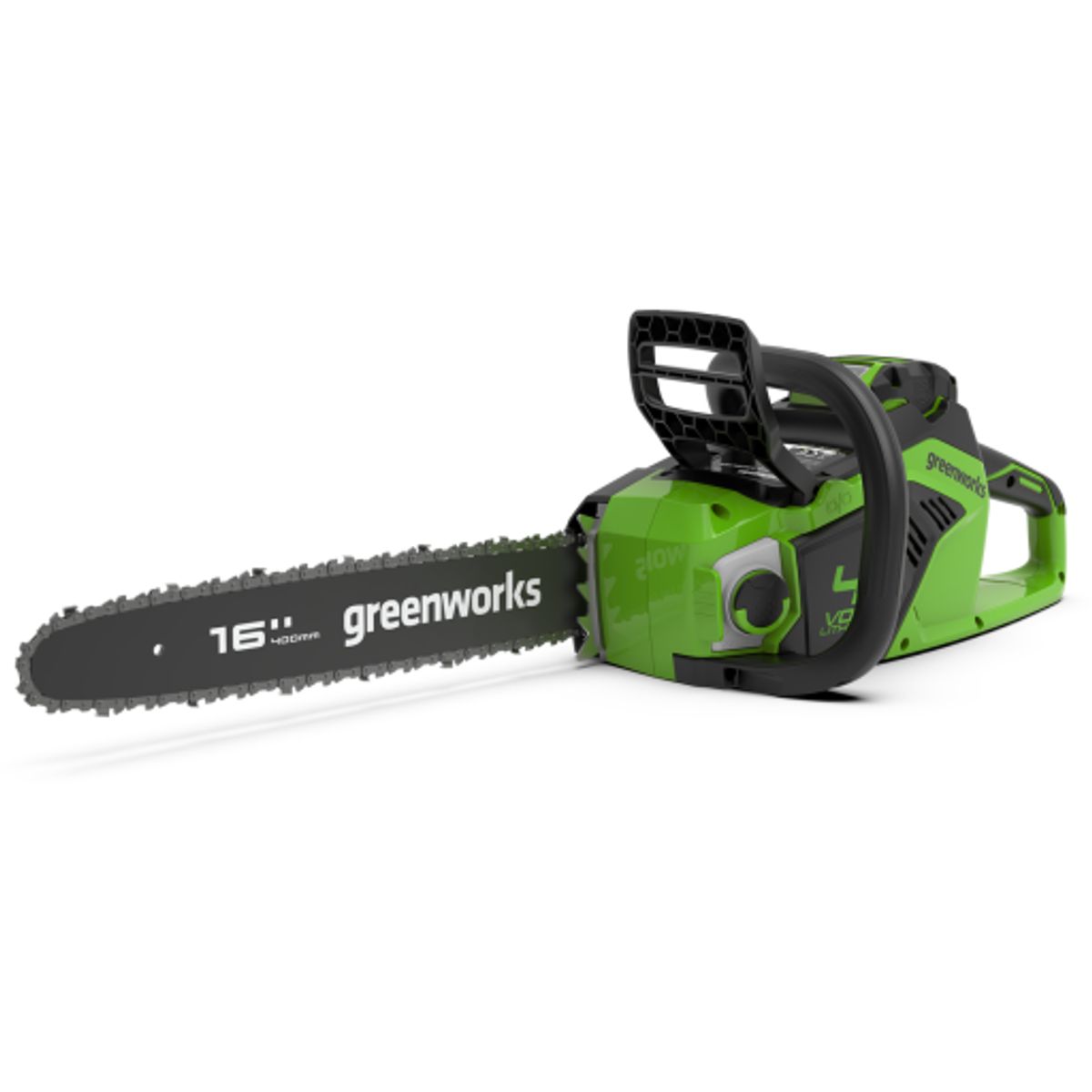 Greenworks kædesav 40V, 40 cm, med batteri og lader