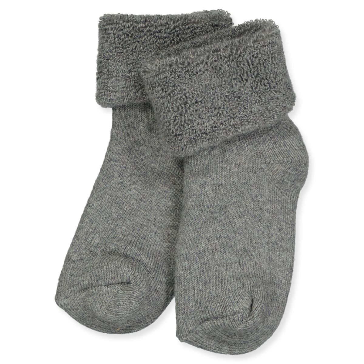 Grey melange babystrømper (15-16)