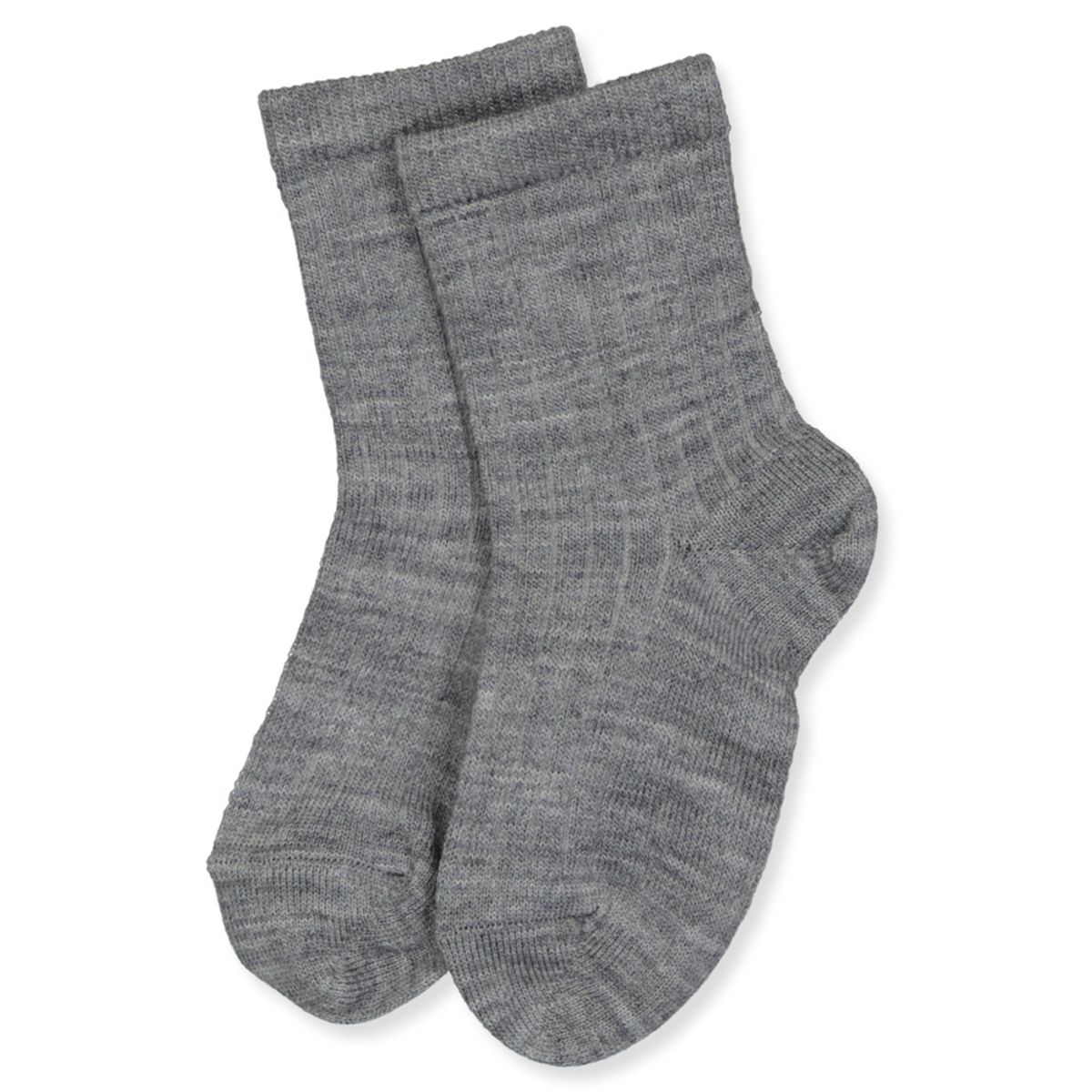 Grey melange uldstrømper (29-32)