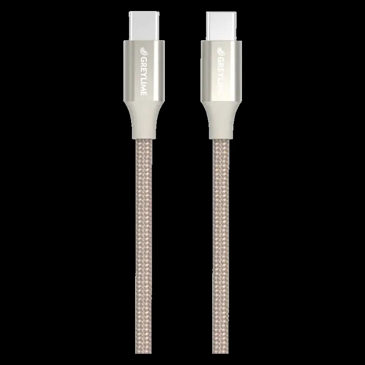 GreyLime Braided USB-C - USB-C kabel, beige, 2 m