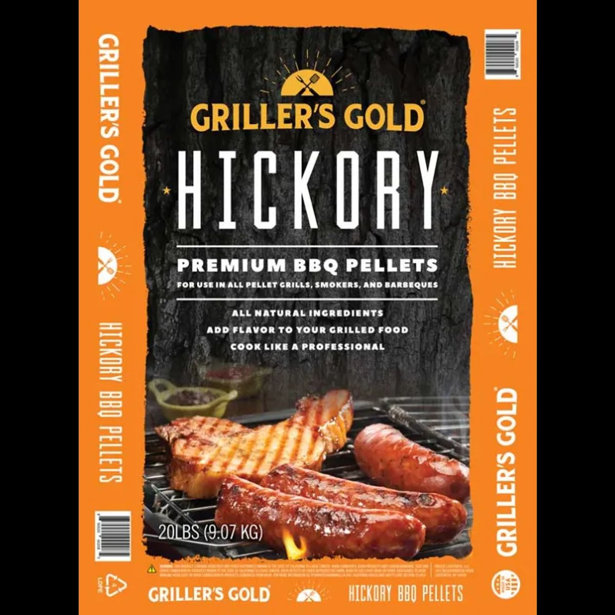 Griller's Gold Hickory Træpiller - 9 kg