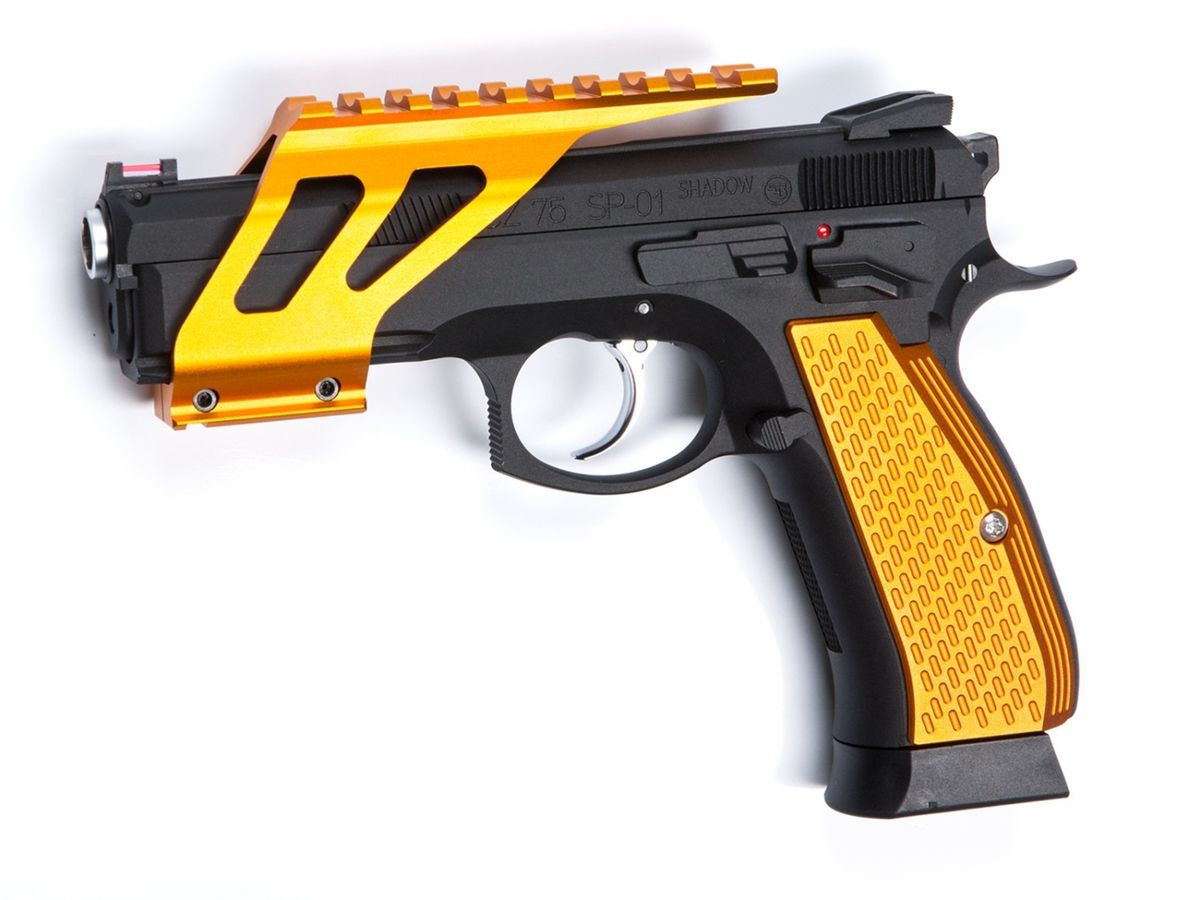 Grip, Shells, Orange, Alu, CZ, SP-01, Shadow