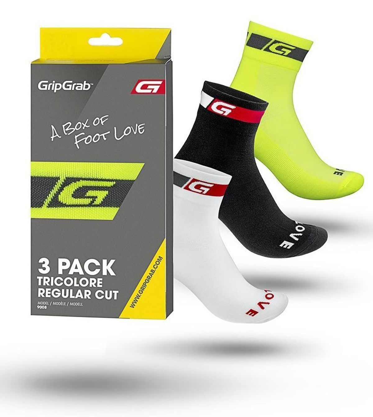 GripGrab 3-Pack Tricolore Regular Cut Bundle