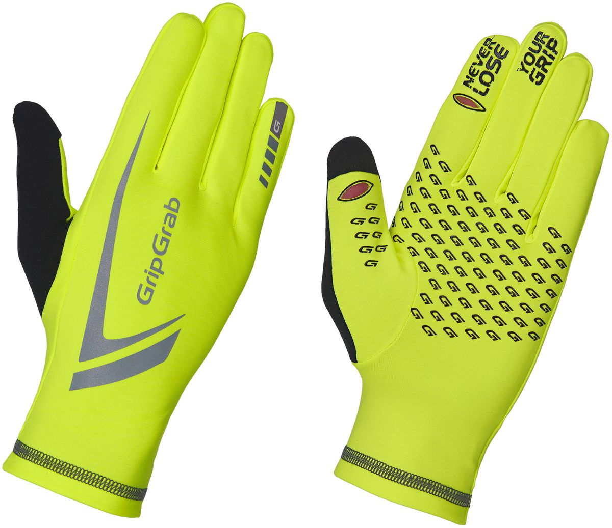 GripGrab Running Expert Hi-Vis Touchscreen Vinterhandske - Hi-Vis Gul