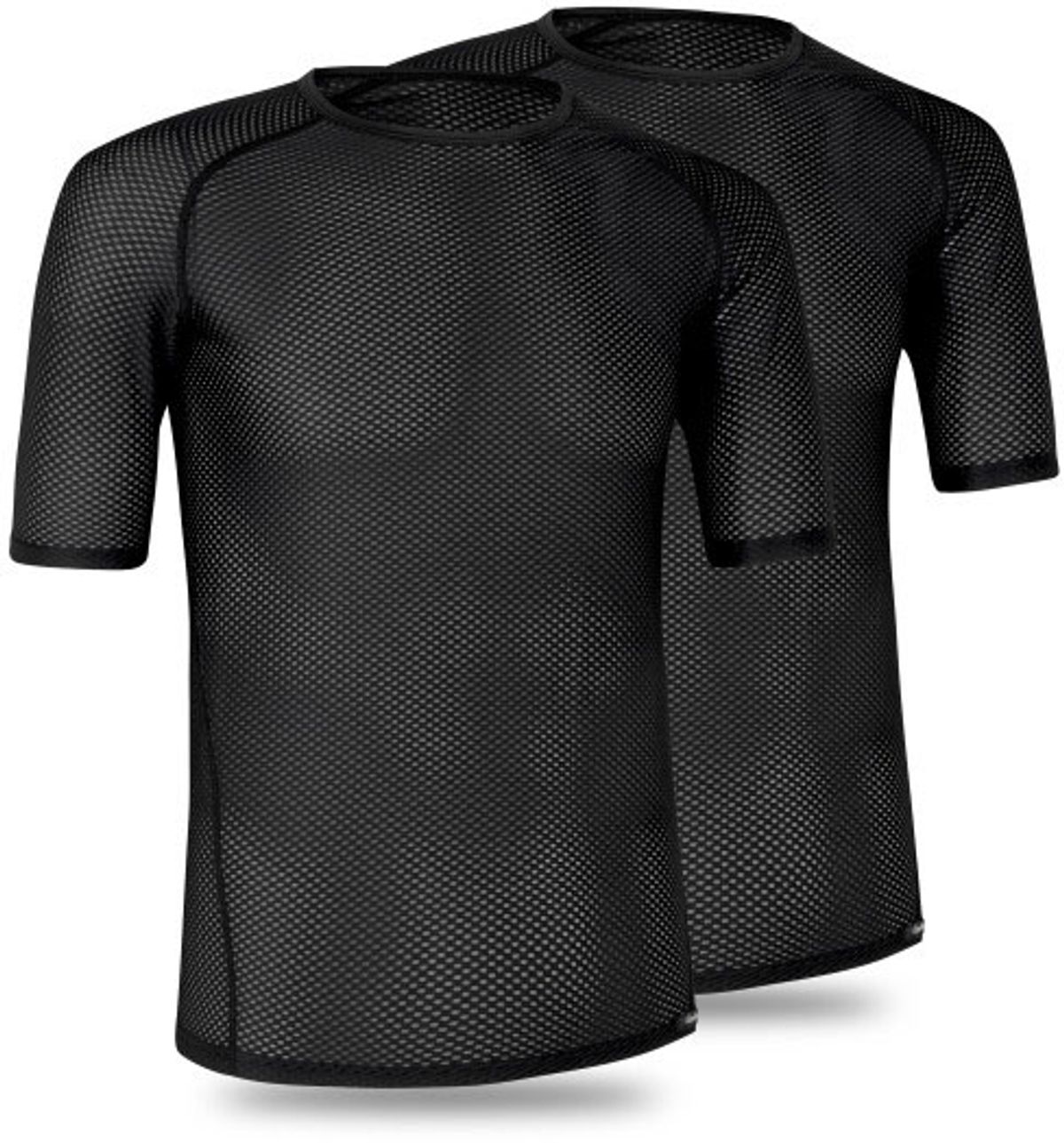 GripGrab Ultralet Mesh kortærmet Baselayer 2-Pack - Sort