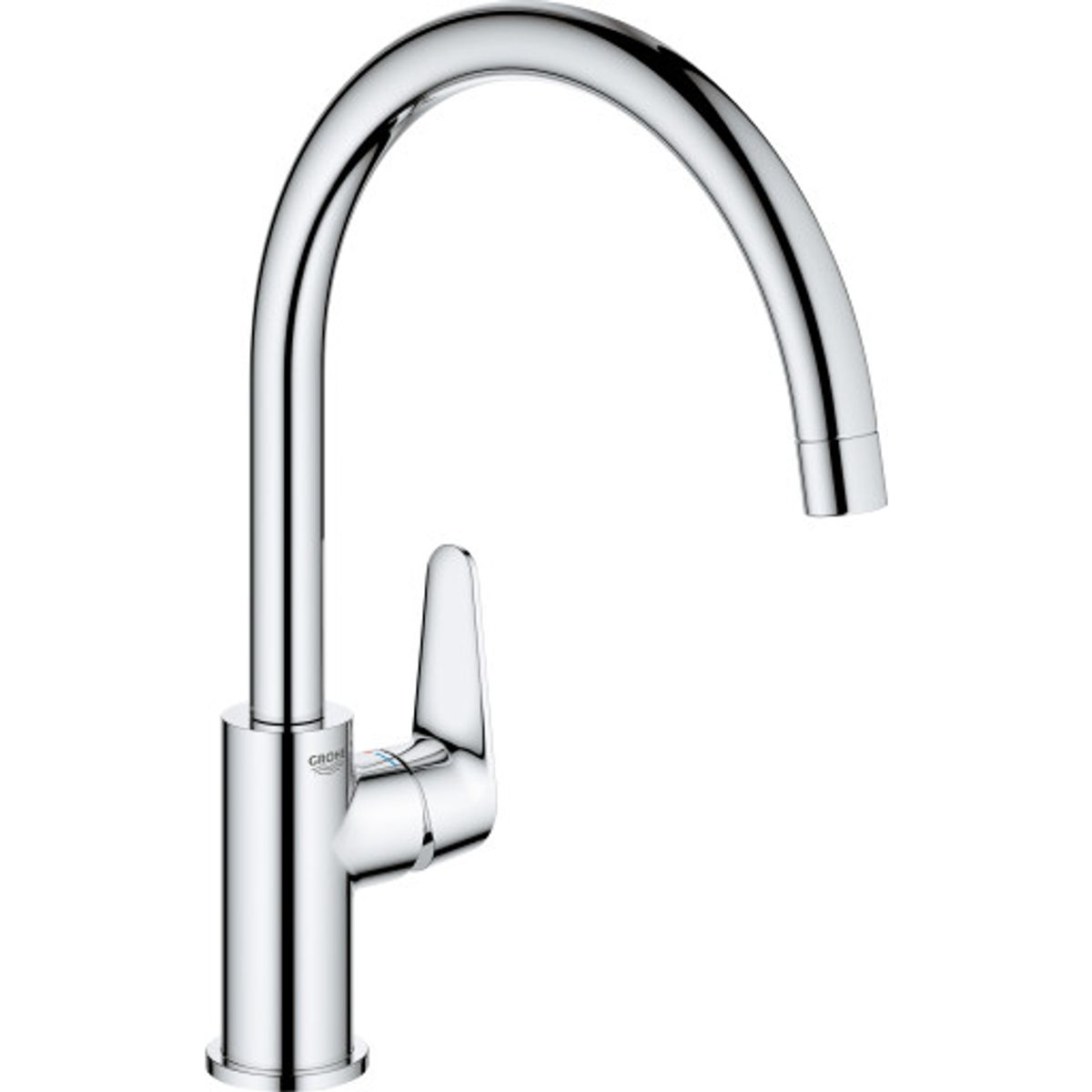 GROHE BAUCURVE etgrebsbatteri 223mm tud 1hul t/kv trykstøbt zink