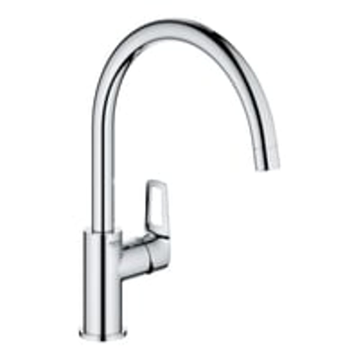 Grohe BauLoop kkkenarmatur, C-tud, 1-grebs, Krom