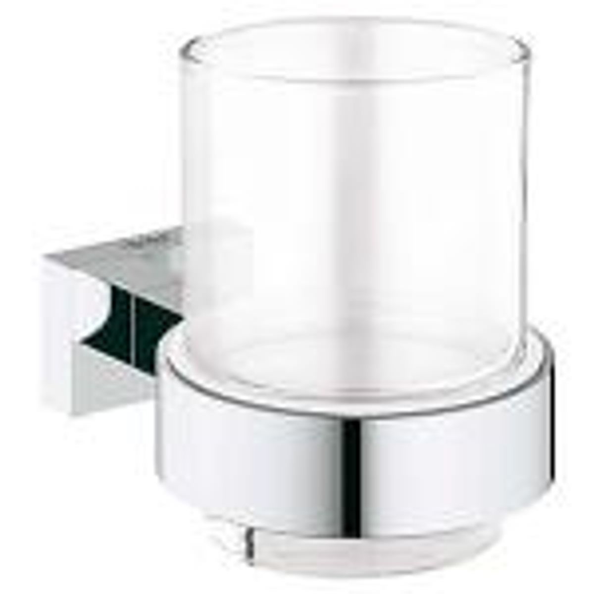 GROHE Essentials Cube Krystalglas med holder - Krom