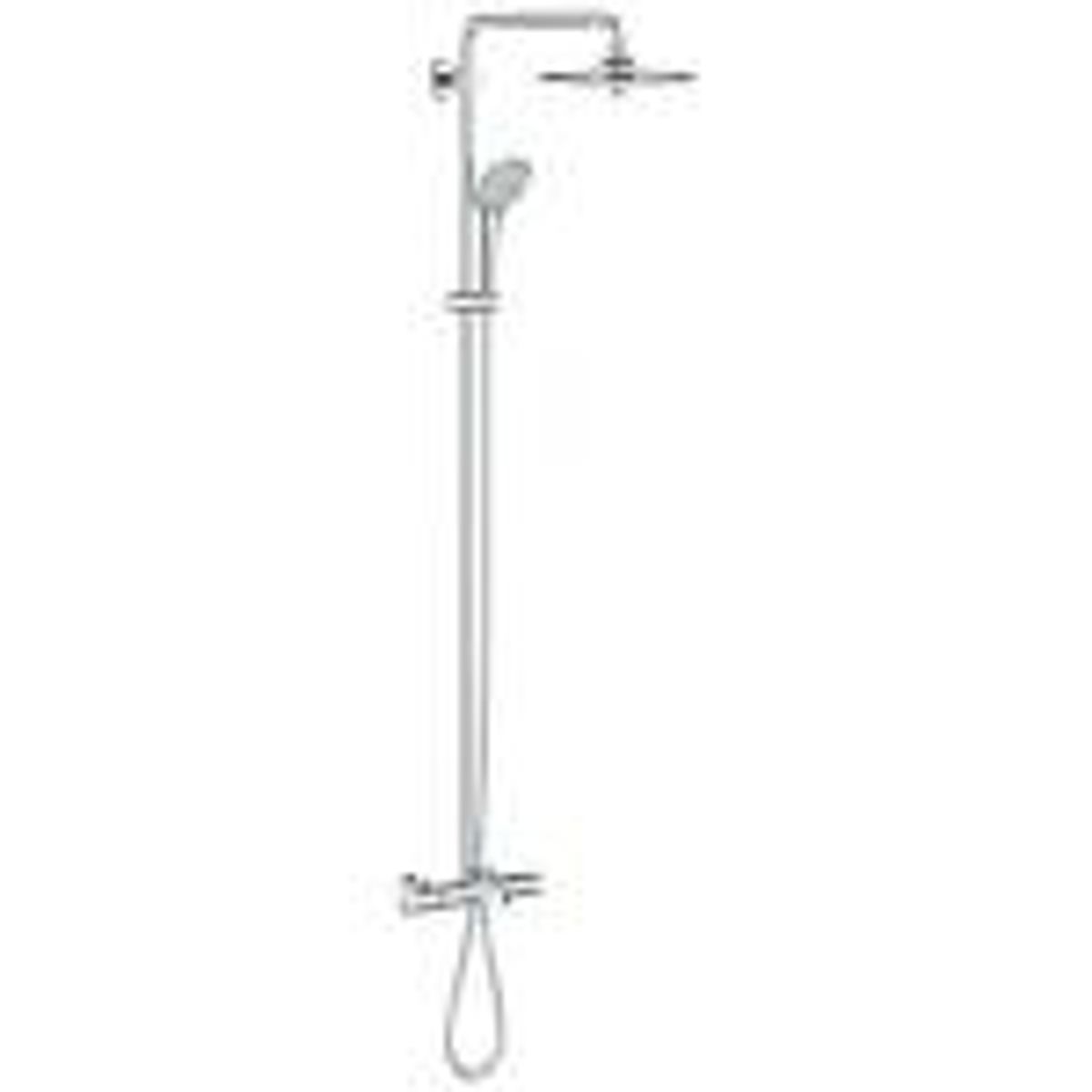 GROHE Euphoria 260 brusesystem termostat-bad 9,5l Erst. 722287864. Krom