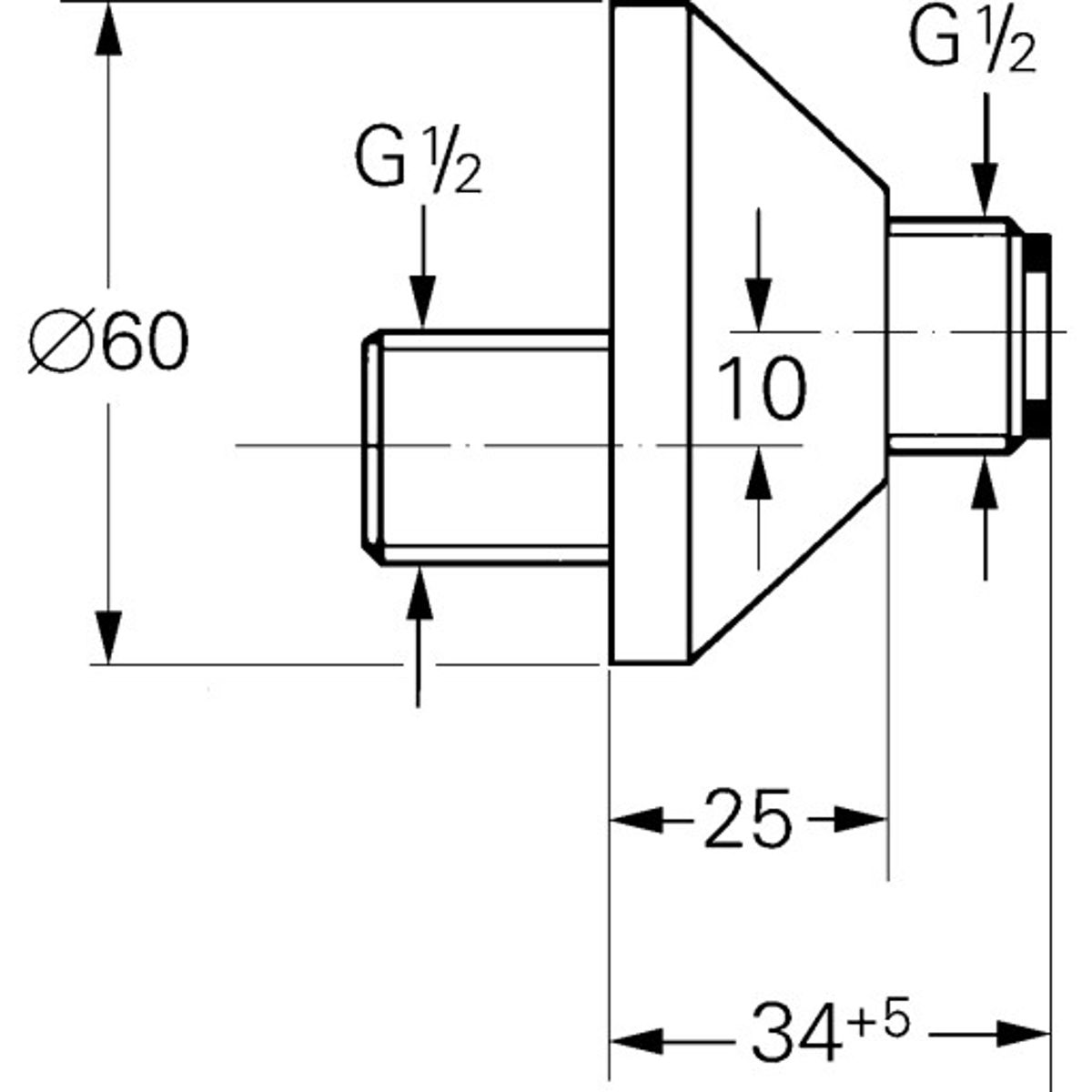 Grohe Forskruning 1/2" x 1/2"