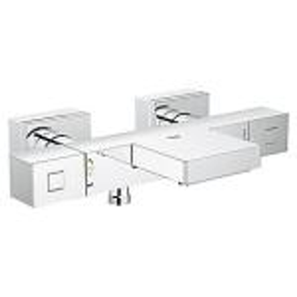 GROHE Grohtherm Cube Termostatbatteri til brus - Krom