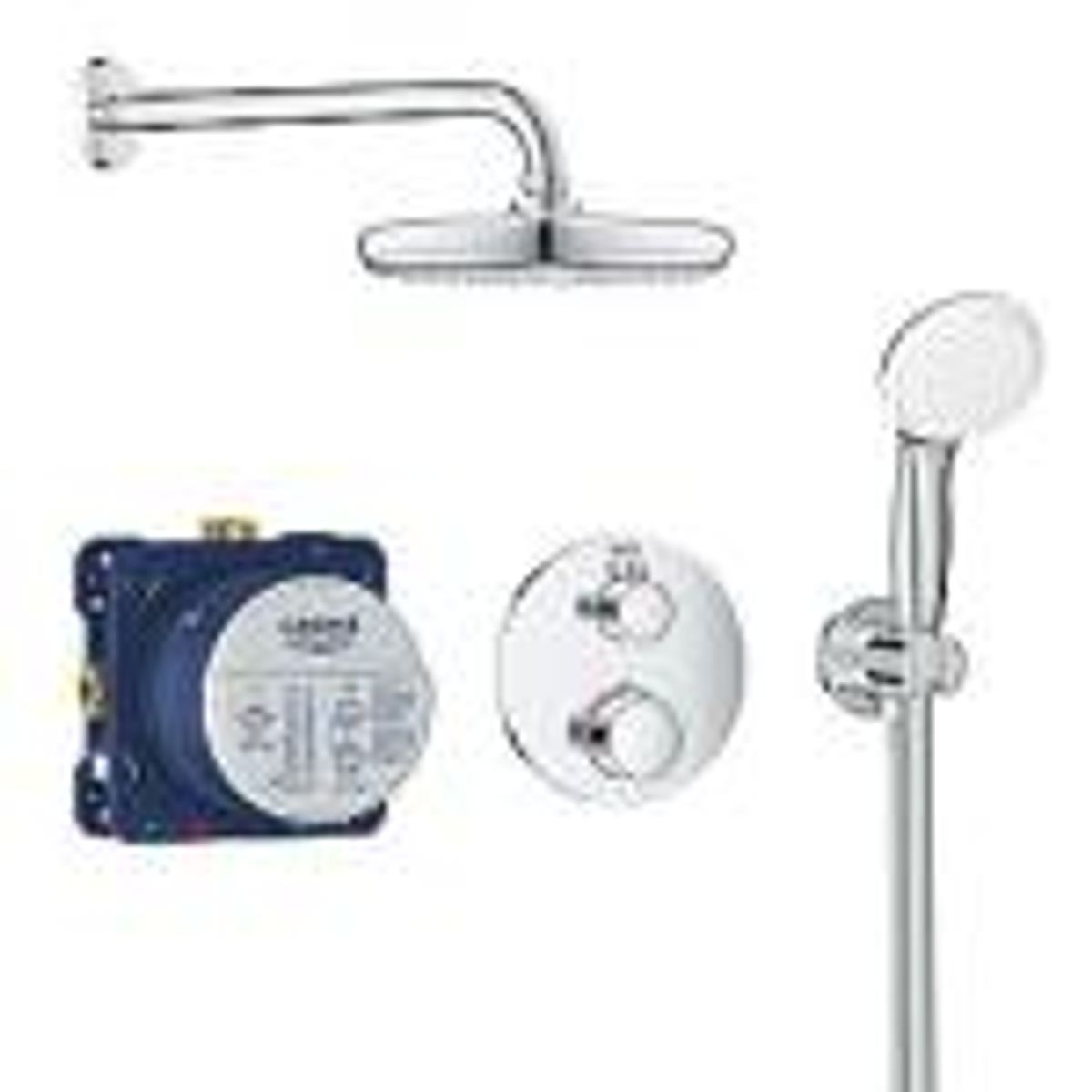 GROHE grohtherm sampak Brusesæt med Tempesta 210 m håndbrus Tempesta 100