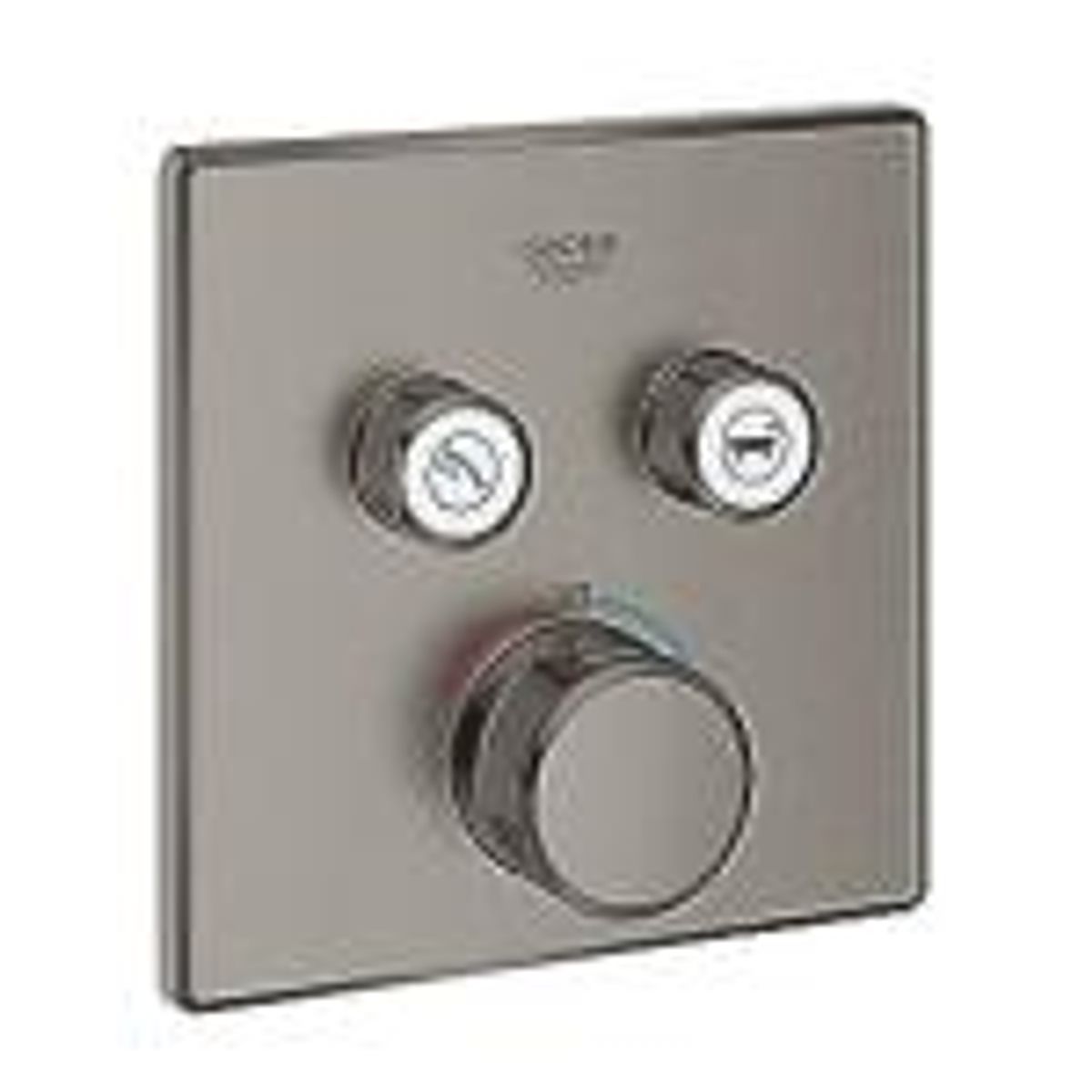 GROHE Grohtherm SmartControl 2SC Termostat til indbygning med to ventiler, børstet hard graphite