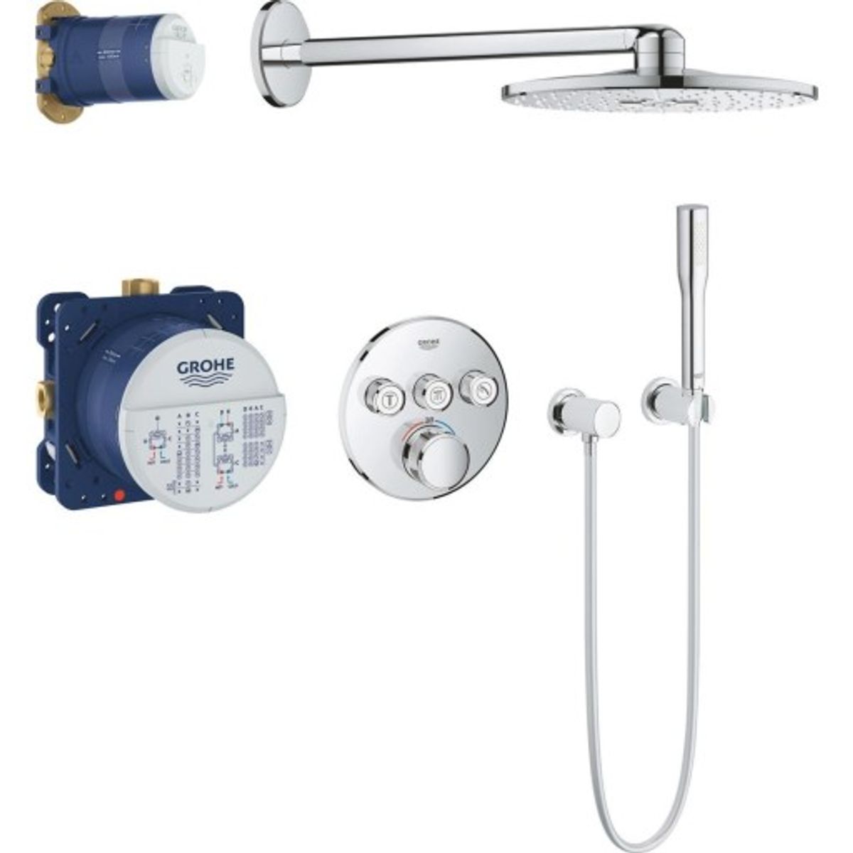 Grohe Grohtherm SmartControl 310 brusesæt, krom