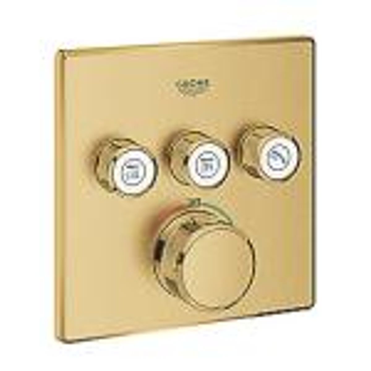 GROHE Grohtherm SmartControl 3SC Termostat til indbyg, 3 ventiler, forplade, børstet cool sunrise