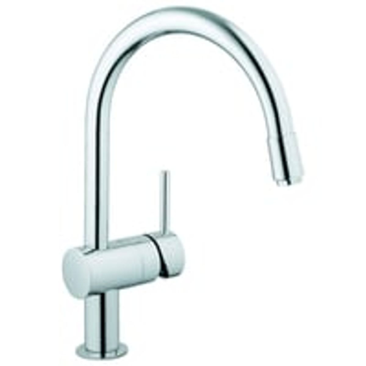 Grohe Minta kkkenarmatur med udtrk, C-tud, 1-grebs, Krom