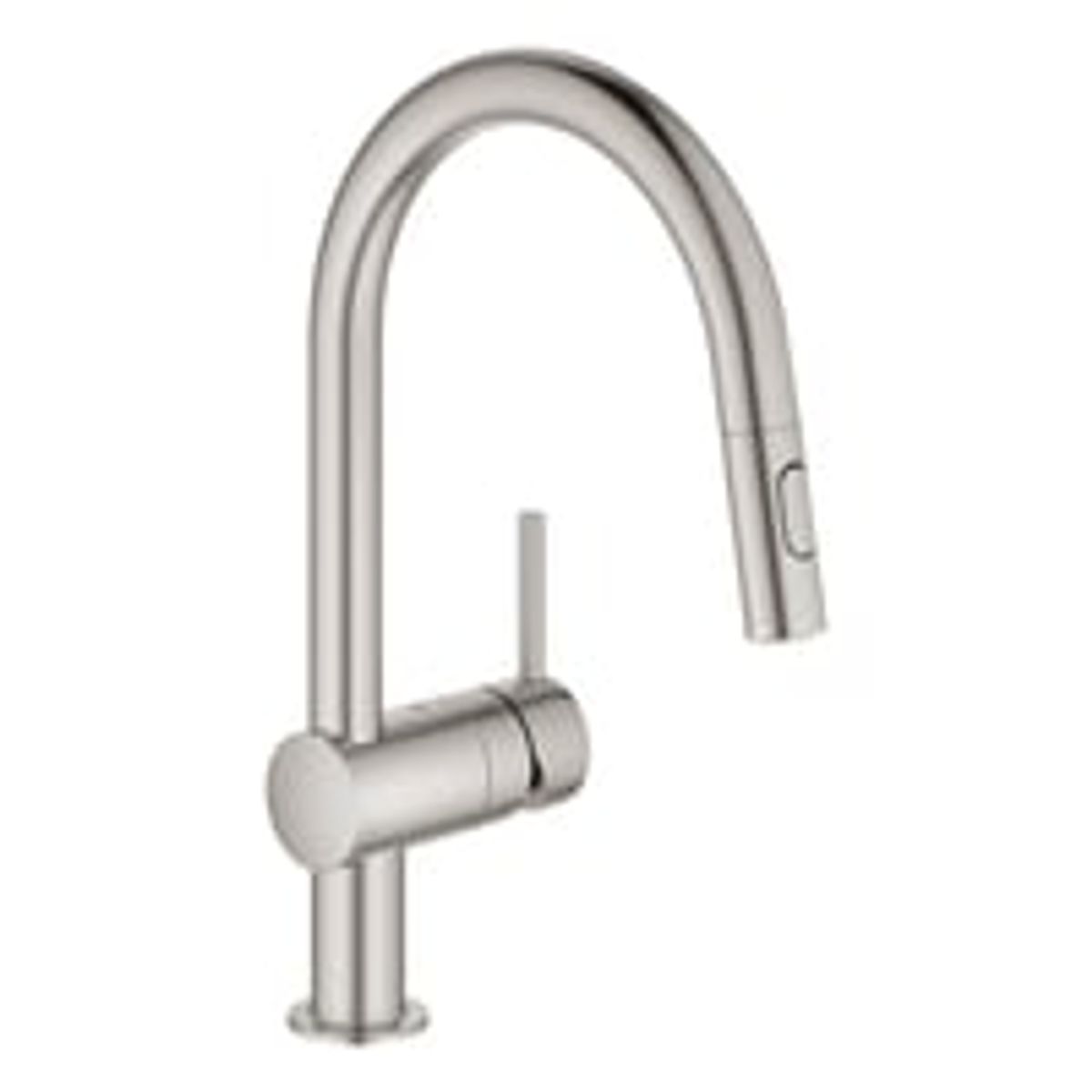 Grohe Minta kkkenarmatur, udtrk/brus, C-tud, 1-grebs, Supersteel