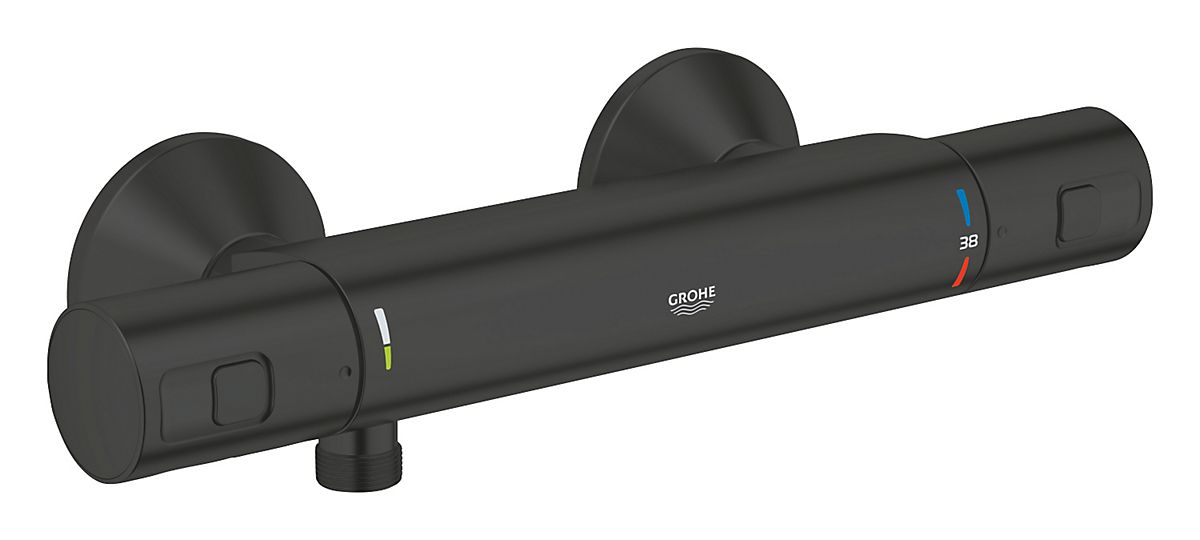 Grohe Precision Start termostat bruser væg udv matt black