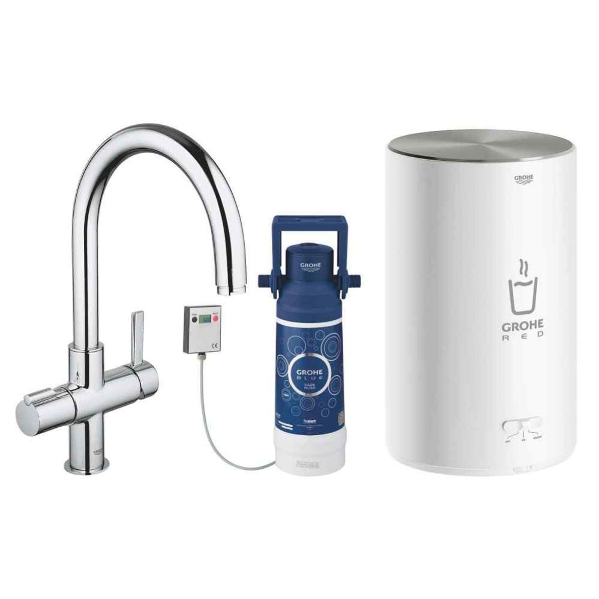 GROHE Red Basic model - C-tud - Krom