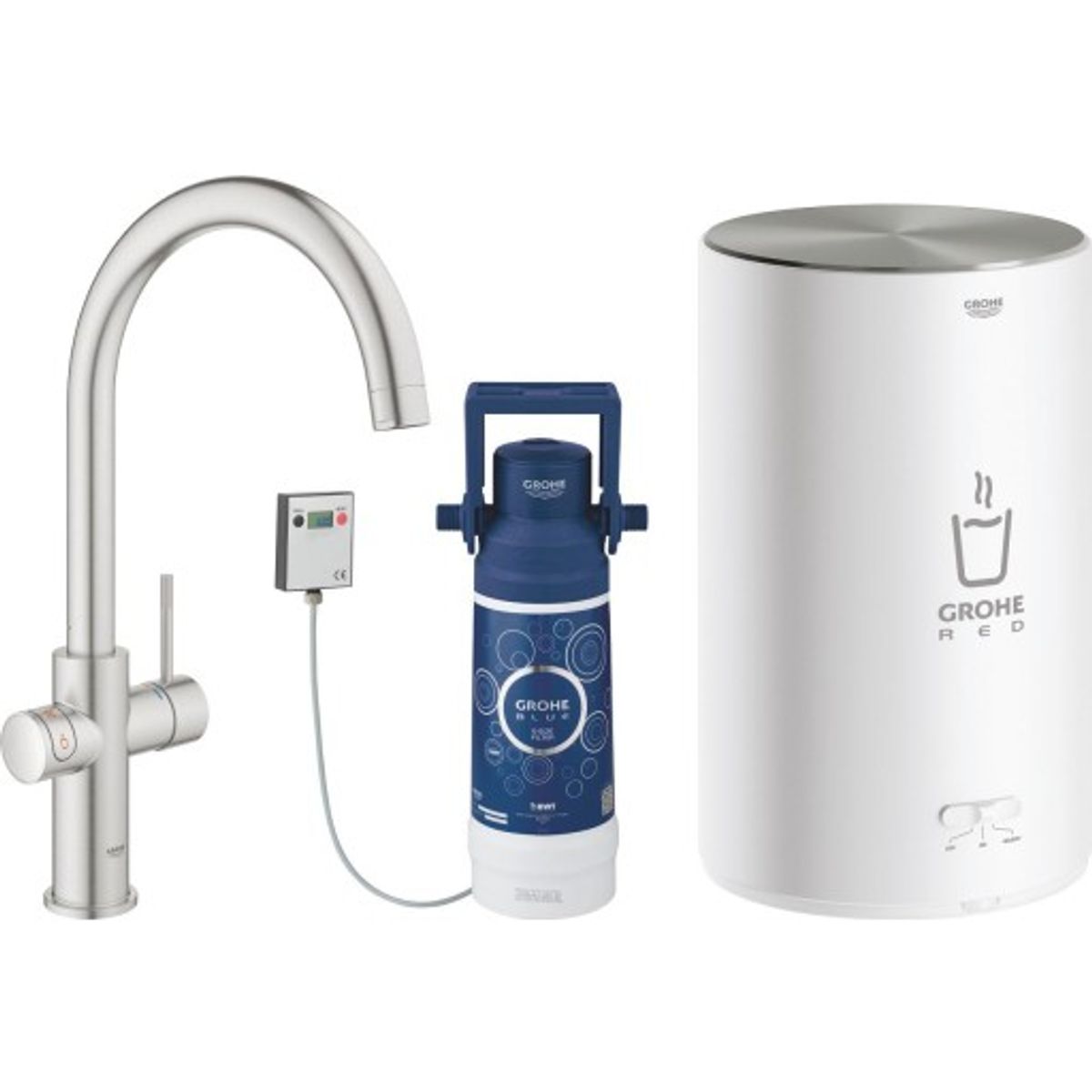 Grohe Red Duo Armatur C-tud, M-size kedel (3ltr)