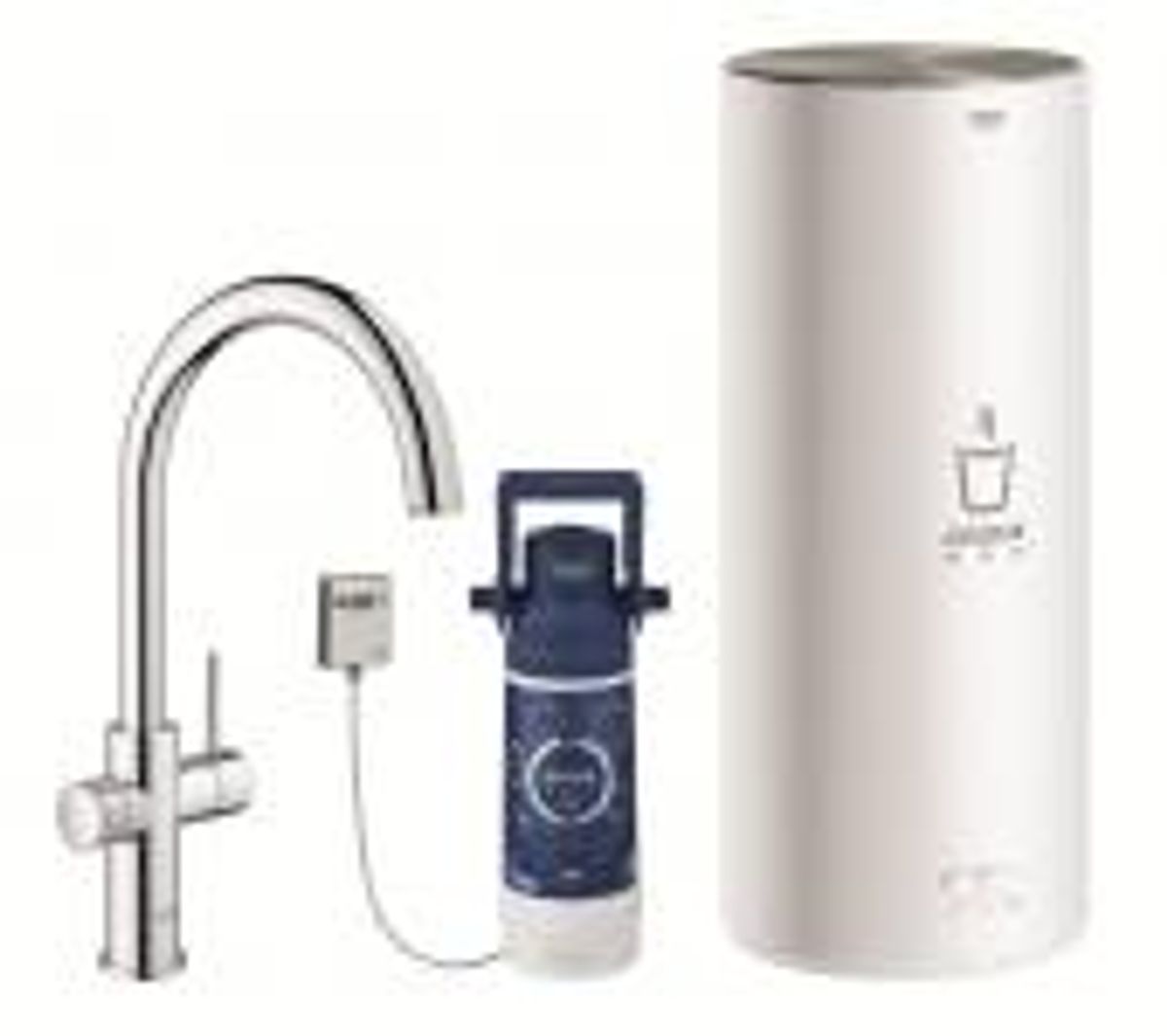 GROHE Red II Duo Køkkenarmatur med C-tud & kedel størrelse L