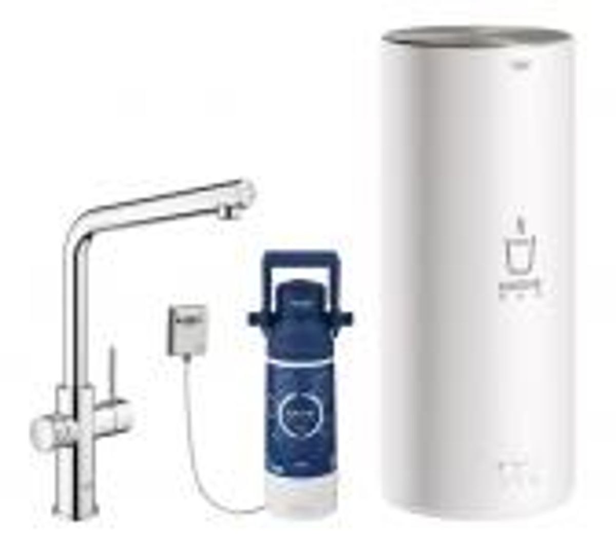 Grohe Red II Duo Køkkenarmatur med L-tud & kedel str. L