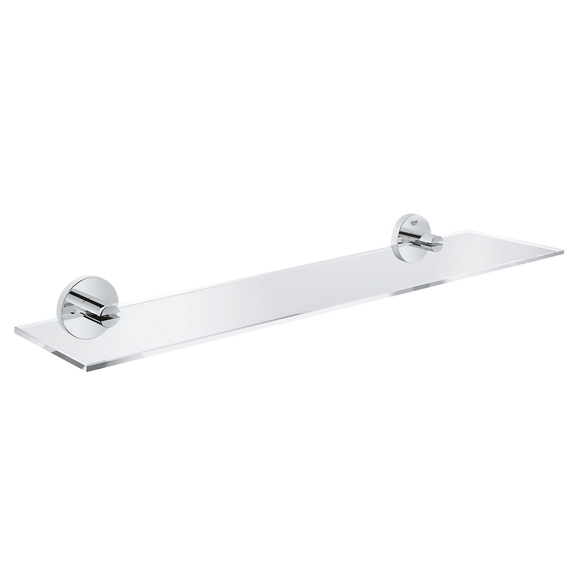 Grohe Start glashylde 530x145mm glas/metal forkr m/holder