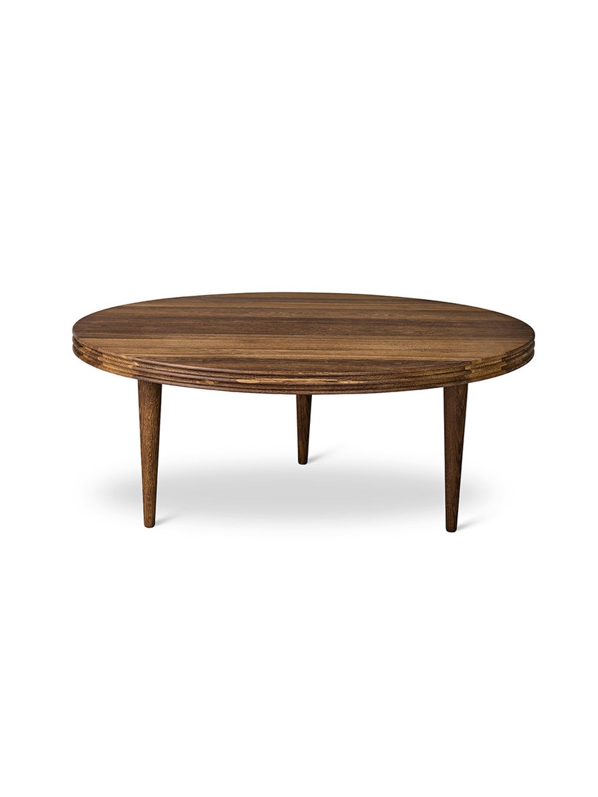 Groove Coffee Table Ø110 fra DK3 (Ø110 x H30 cm, Eg, Sæbe)