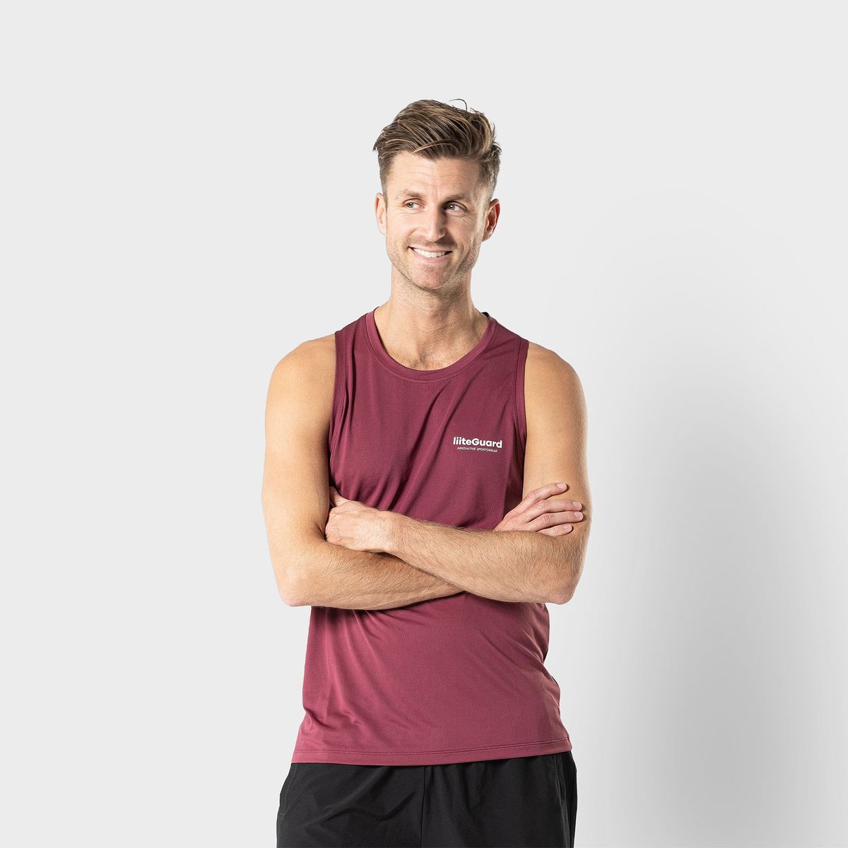 GROUND-TECH SINGLET (MEN) - Bordeaux