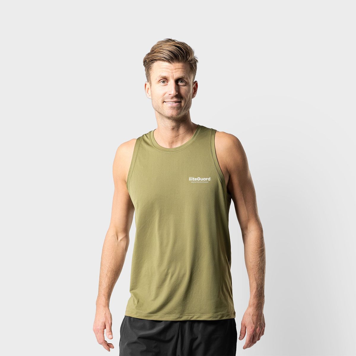 GROUND-TECH SINGLET (MEN) - Dusty Green